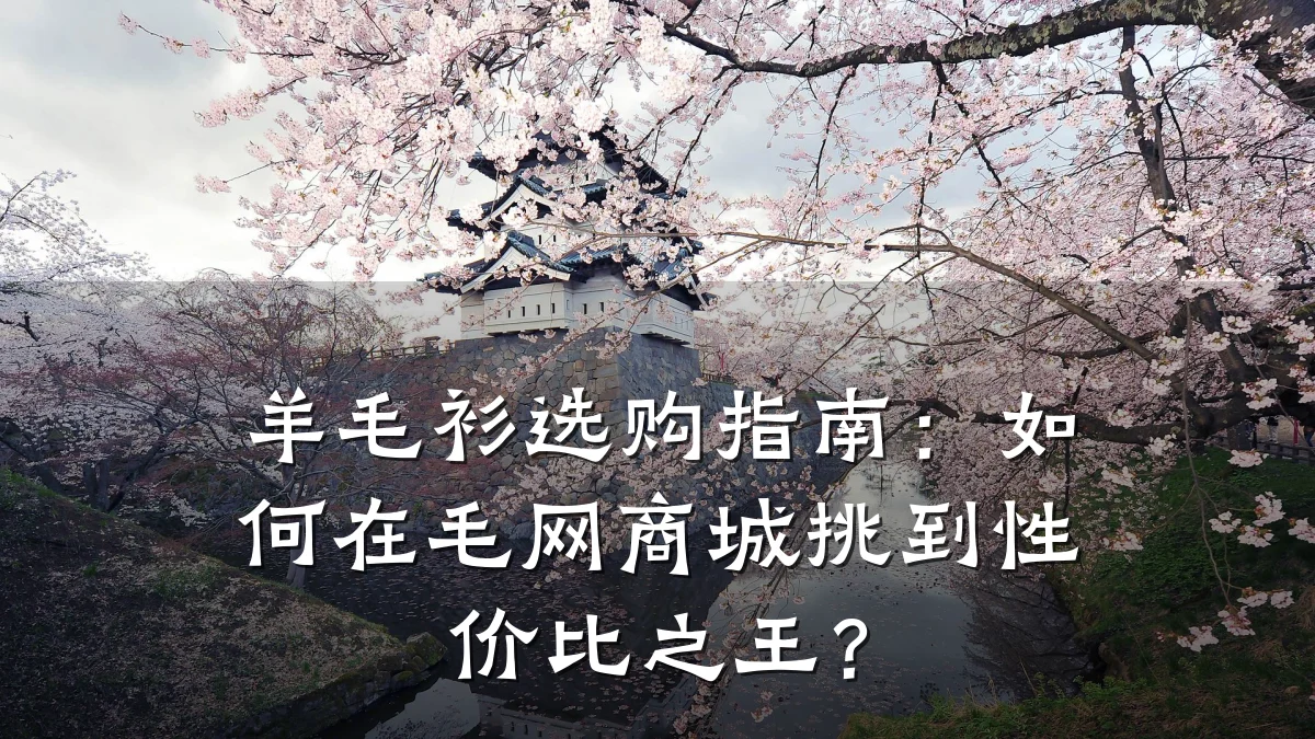 羊毛衫选购指南:如何在毛网商城挑到性价比之王?