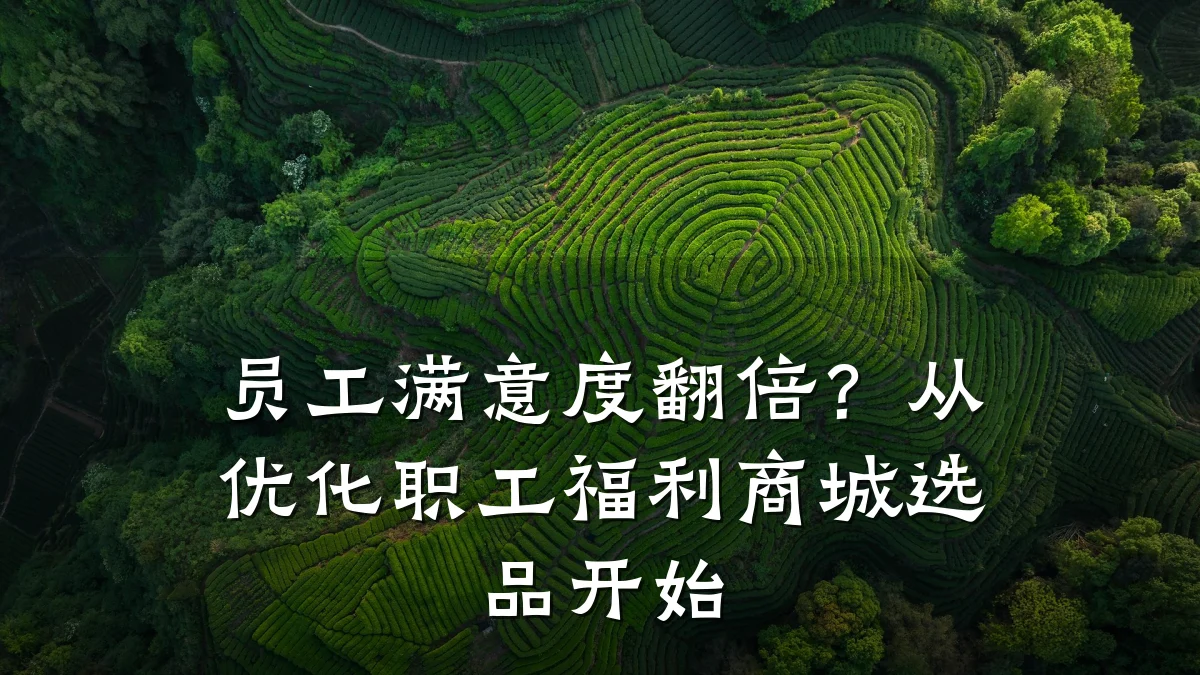 员工满意度翻倍？从优化职工福利商城选品开始