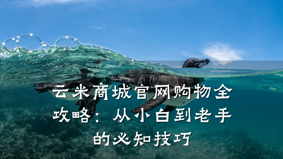 云米商城官网购物全攻略:从小白到老手的必知技巧
