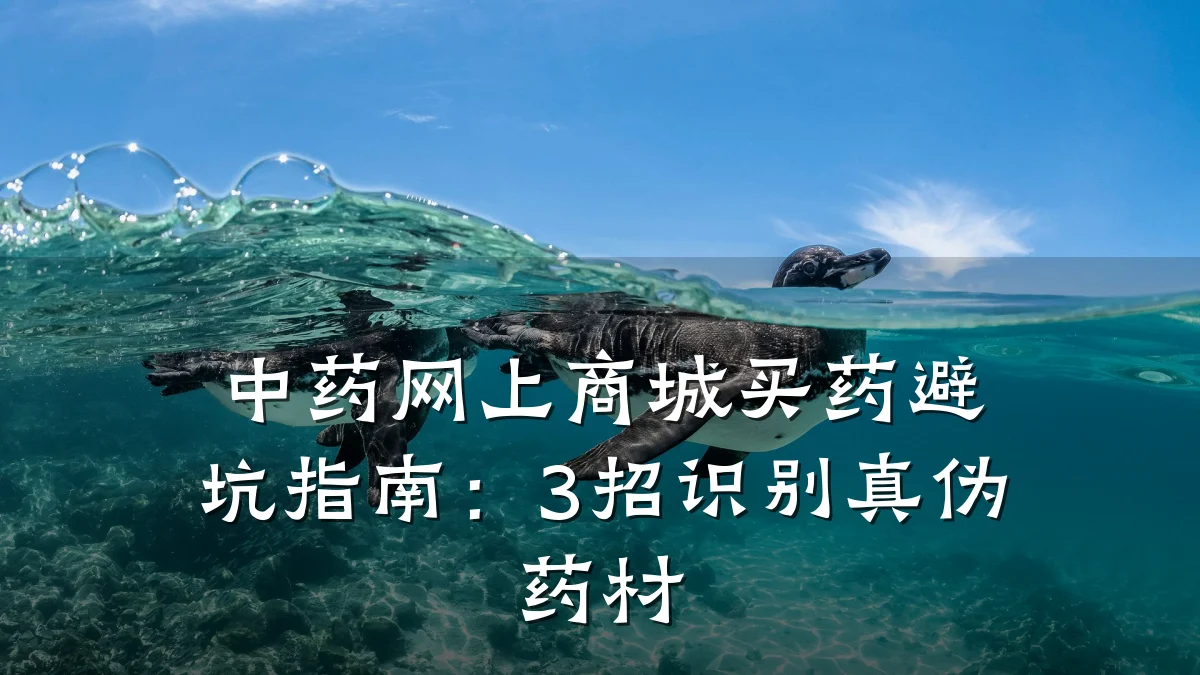 中药网上商城买药避坑指南:3招识别真伪药材