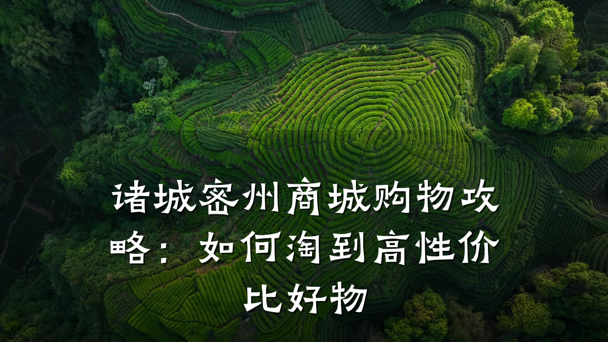 诸城密州商城购物攻略：如何淘到高性价比好物