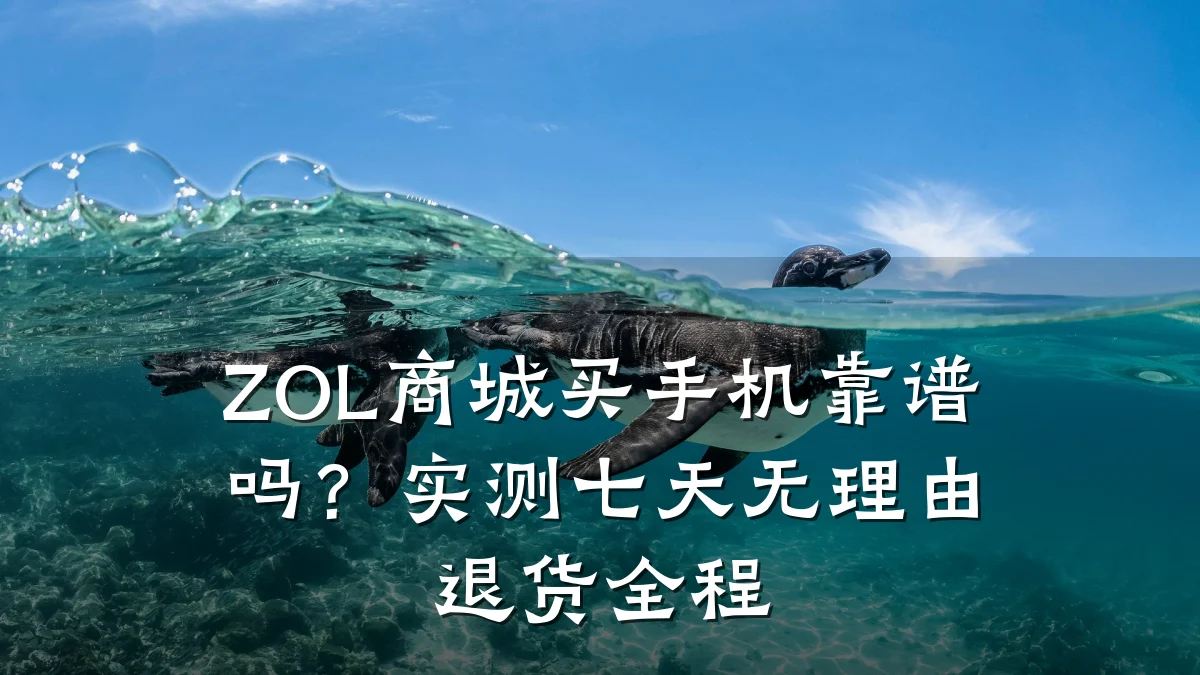 ZOL商城买手机靠谱吗?实测七天无理由退货全程