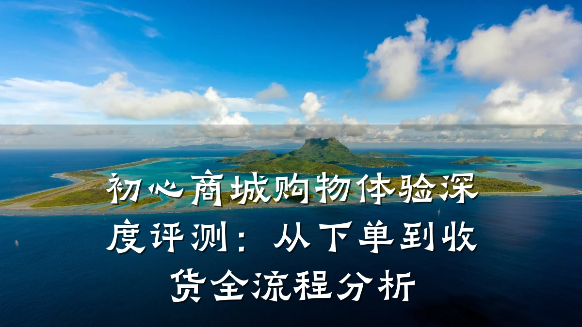 初心商城购物体验深度评测：从下单到收货全流程分析