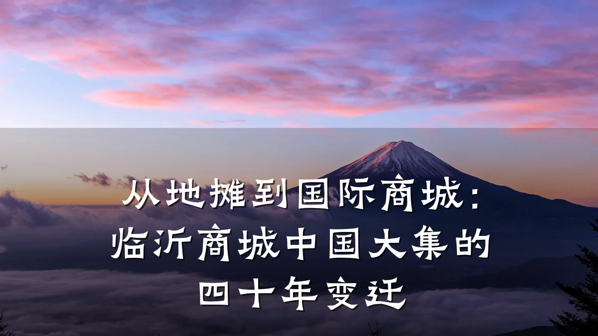 从地摊到国际商城：临沂商城中国大集的四十年变迁