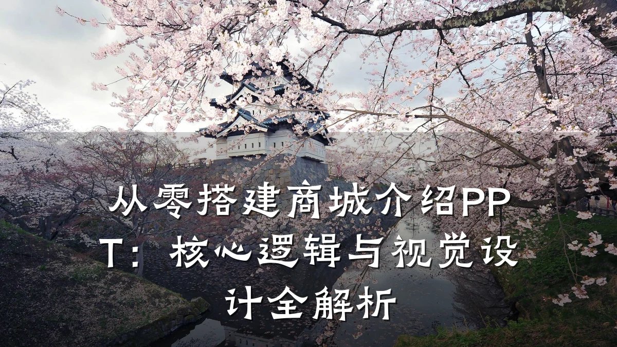 从零搭建商城介绍PPT：核心逻辑与视觉设计全解析