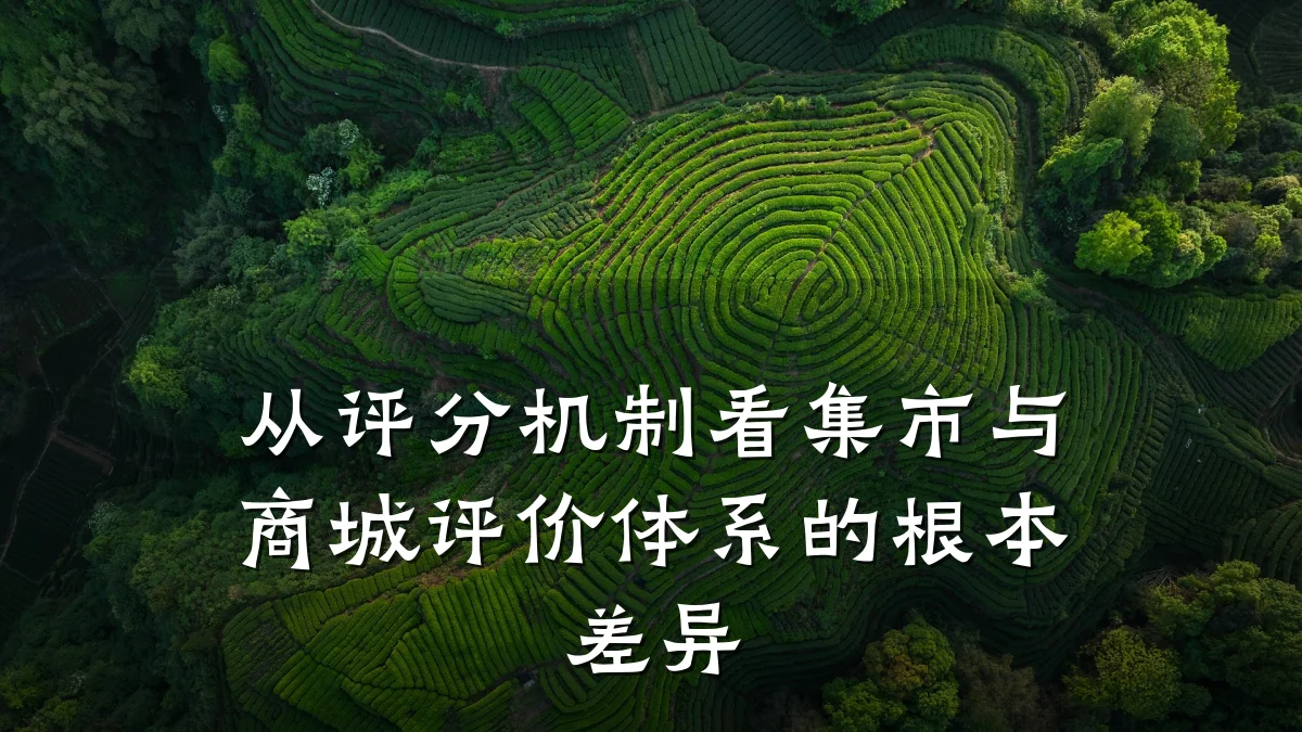 从评分机制看集市与商城评价体系的根本差异