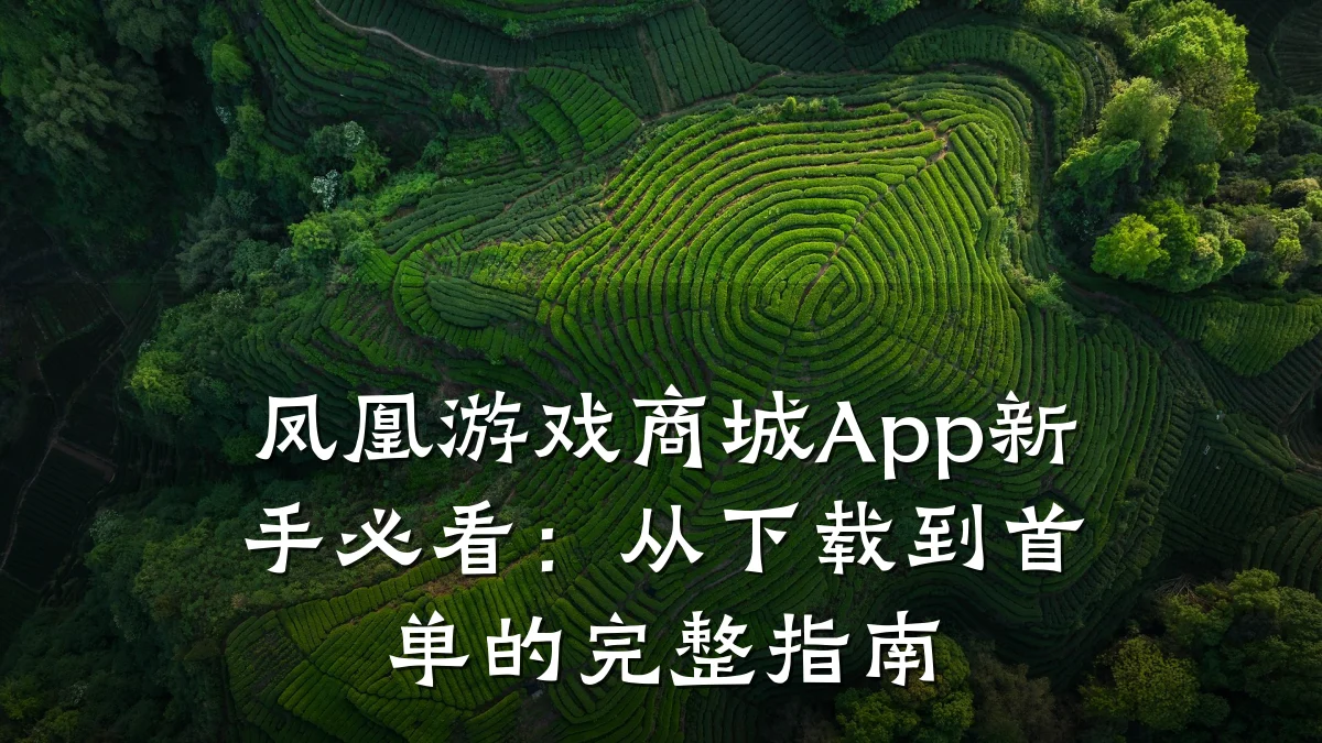 凤凰游戏商城App新手必看:从下载到首单的完整指南