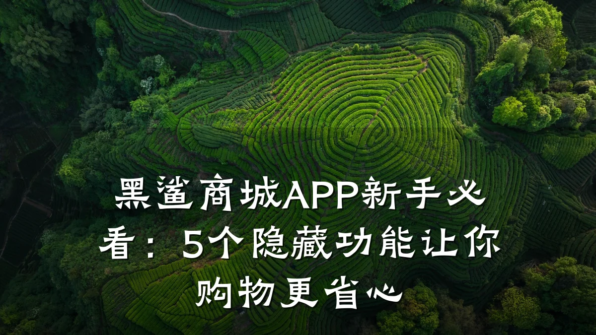 黑鲨商城APP新手必看：5个隐藏功能让你购物更省心