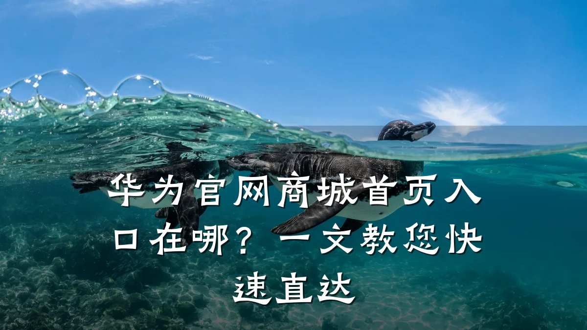 华为官网商城首页入口在哪？一文教您快速直达