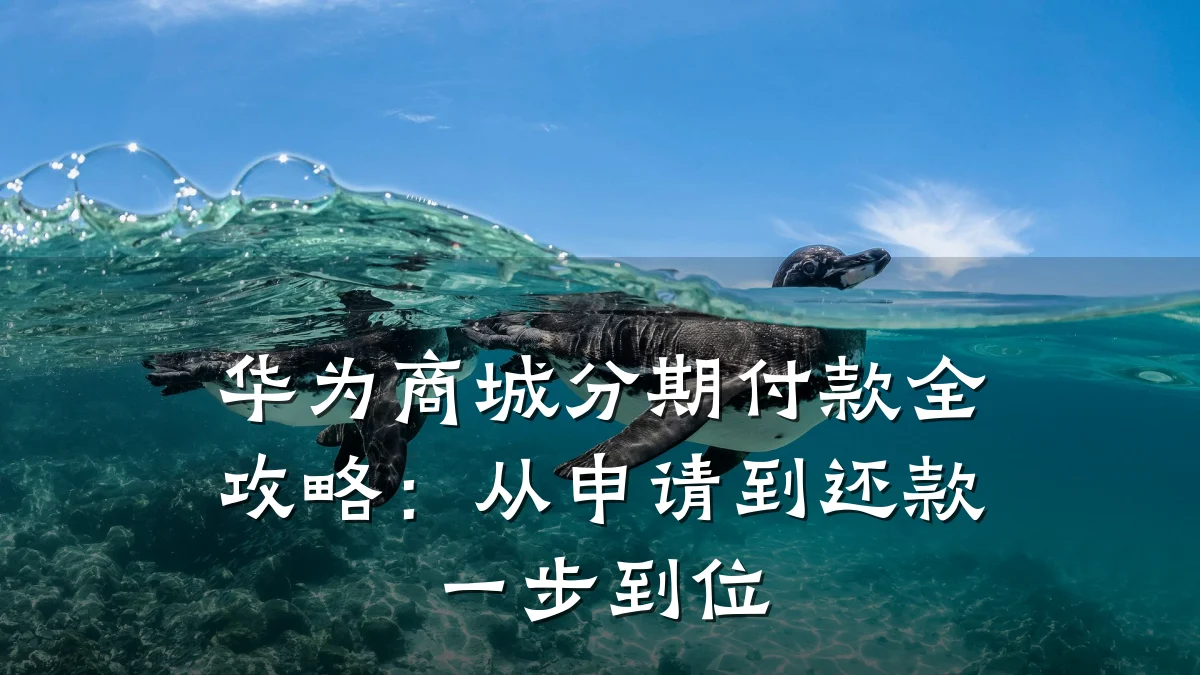 华为商城分期付款全攻略:从申请到还款一步到位