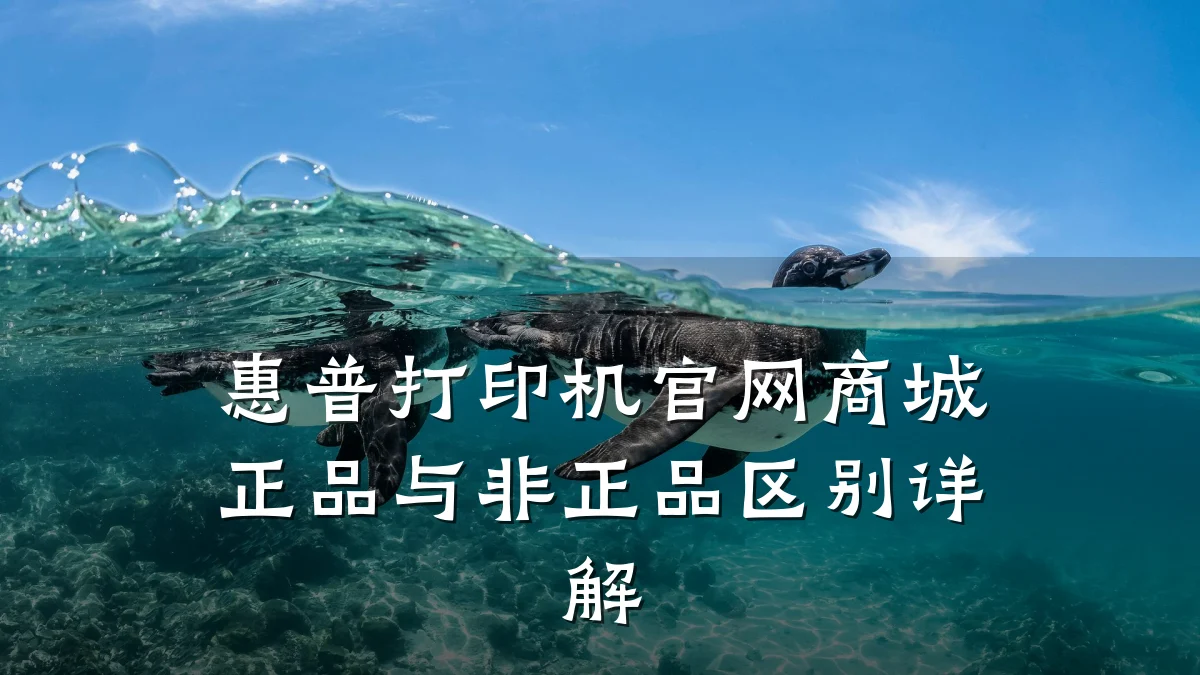 惠普打印机官网商城正品与非正品区别详解