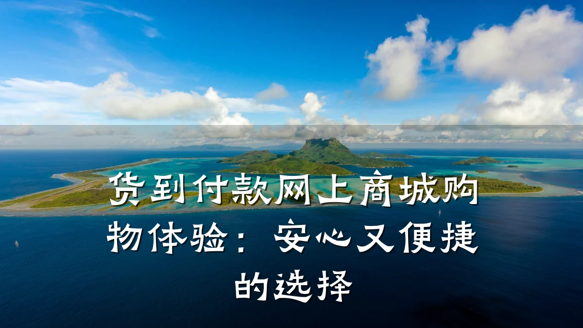 货到付款网上商城购物体验：安心又便捷的选择