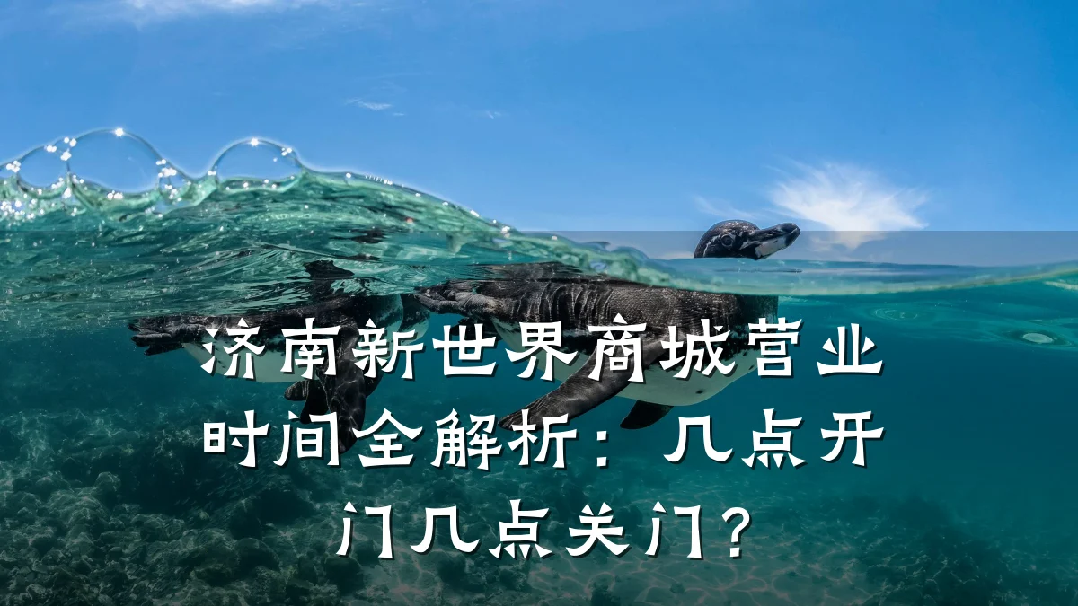 济南新世界商城营业时间全解析：几点开门几点关门？