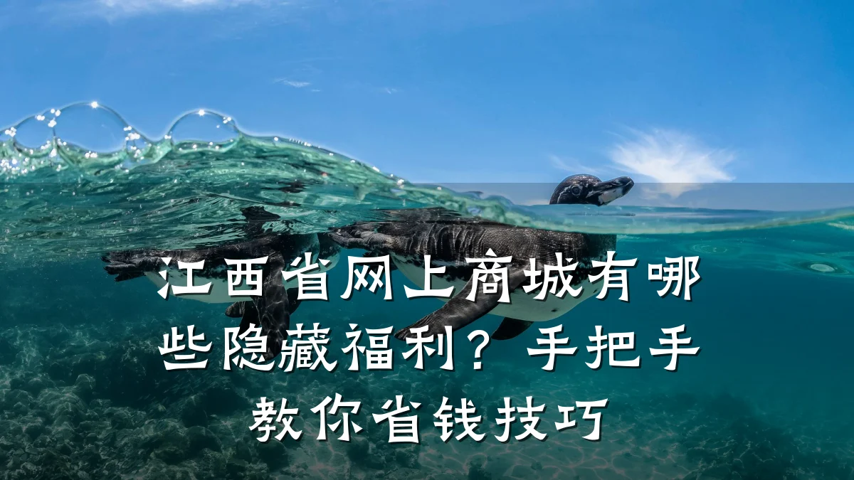 江西省网上商城有哪些隐藏福利?手把手教你省钱技巧