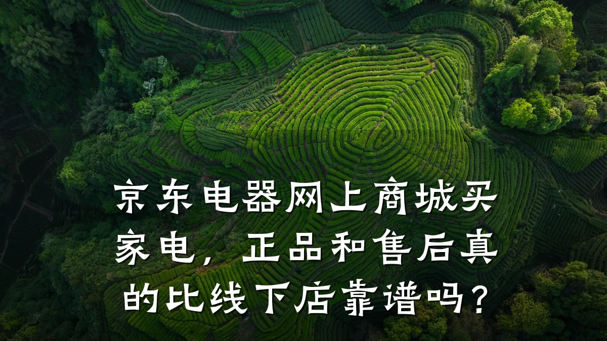 京东电器网上商城买家电,正品和售后真的比线下店靠谱吗?