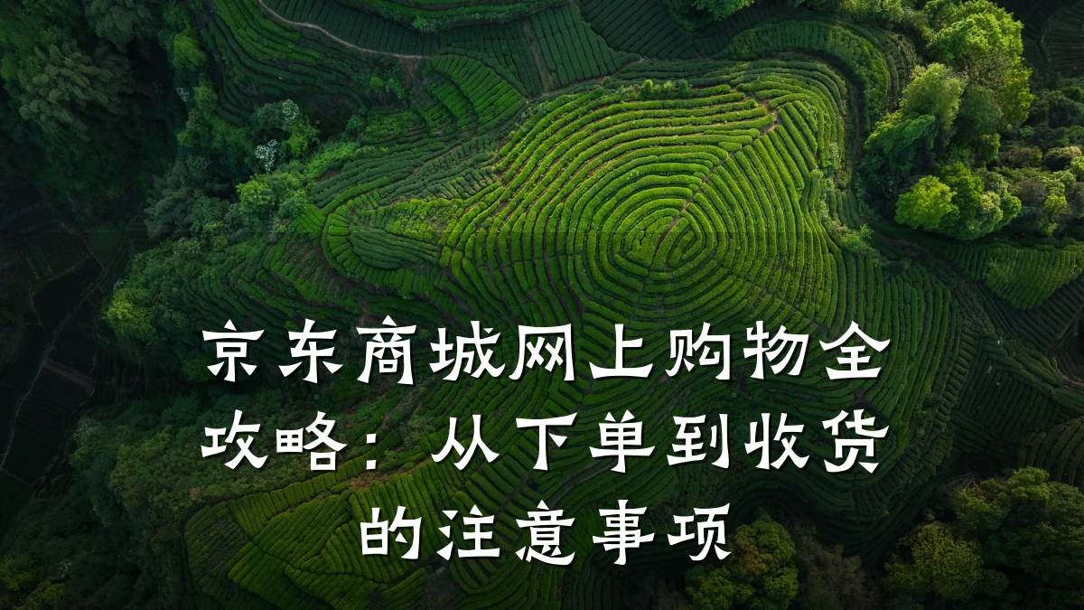 京东商城网上购物全攻略:从下单到收货的注意事项