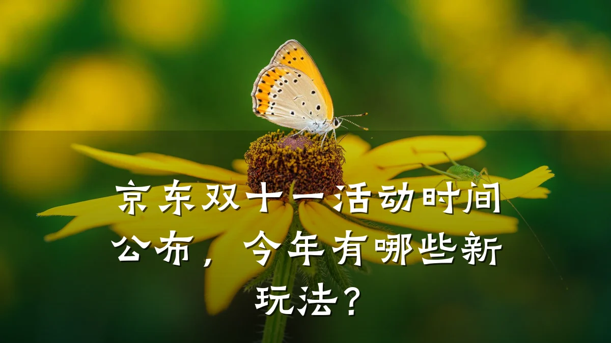 京东双十一活动时间公布，今年有哪些新玩法？