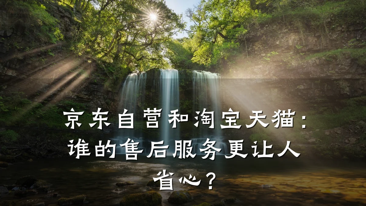 京东自营和淘宝天猫:谁的售后服务更让人省心?
