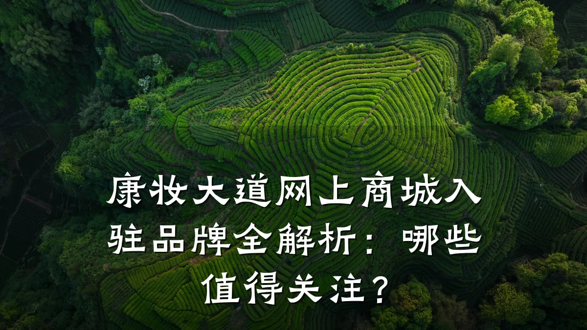 康妆大道网上商城入驻品牌全解析：哪些值得关注？