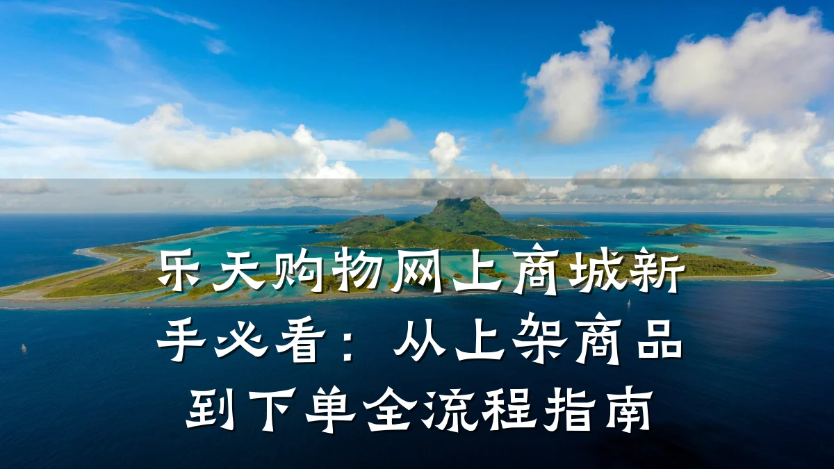 乐天购物网上商城新手必看:从上架商品到下单全流程指南