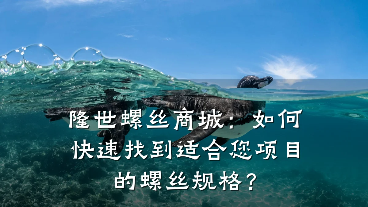 隆世螺丝商城：如何快速找到适合您项目的螺丝规格？