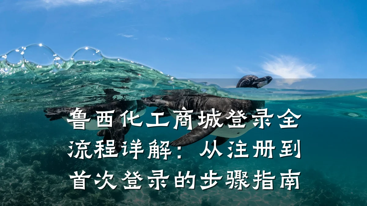 鲁西化工商城登录全流程详解:从注册到首次登录的步骤指南