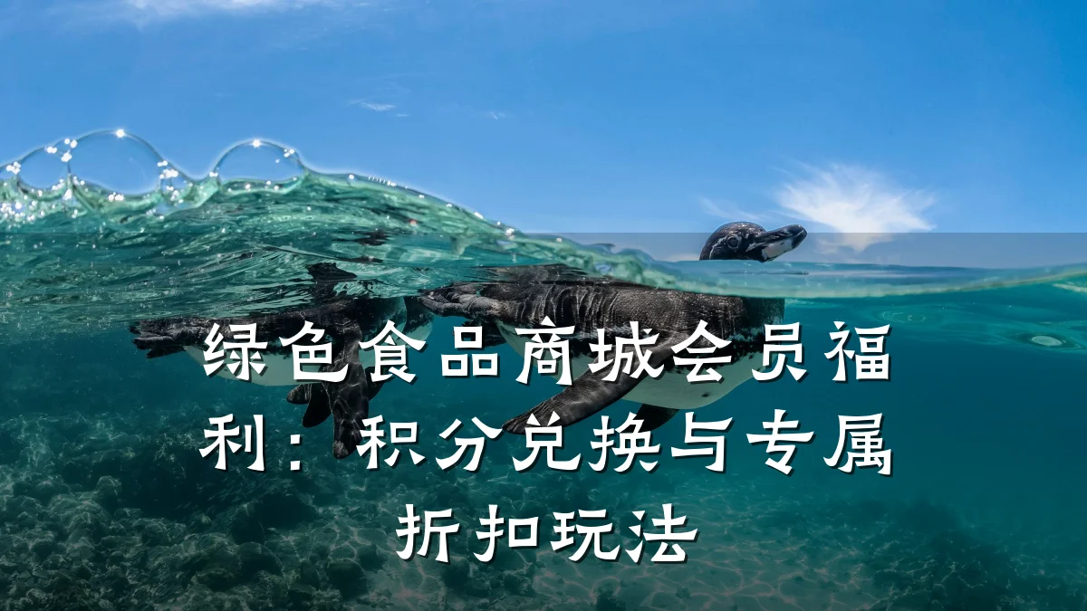 绿色食品商城会员福利：积分兑换与专属折扣玩法