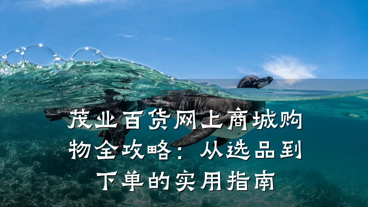 茂业百货网上商城购物全攻略：从选品到下单的实用指南
