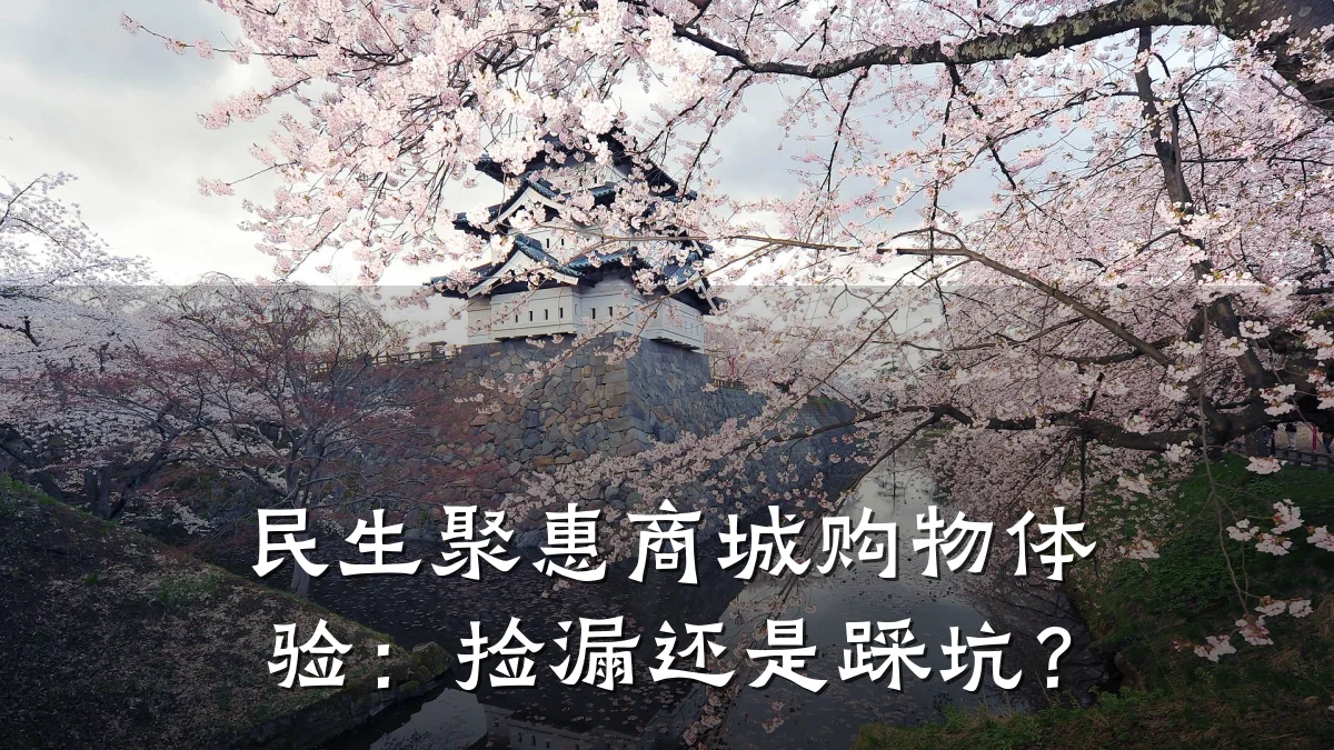 民生聚惠商城购物体验:捡漏还是踩坑?