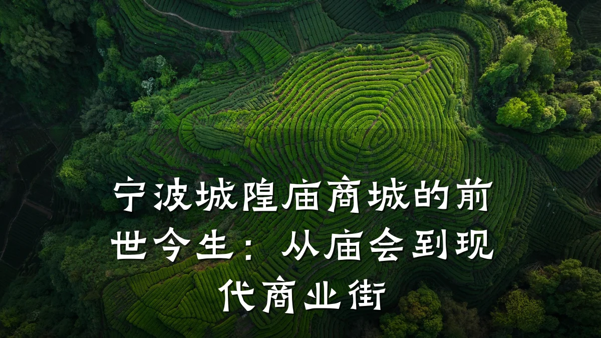宁波城隍庙商城的前世今生：从庙会到现代商业街