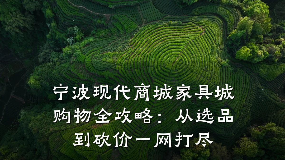 宁波现代商城家具城购物全攻略：从选品到砍价一网打尽
