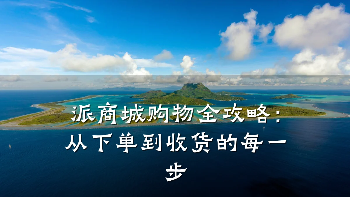 派商城购物全攻略：从下单到收货的每一步