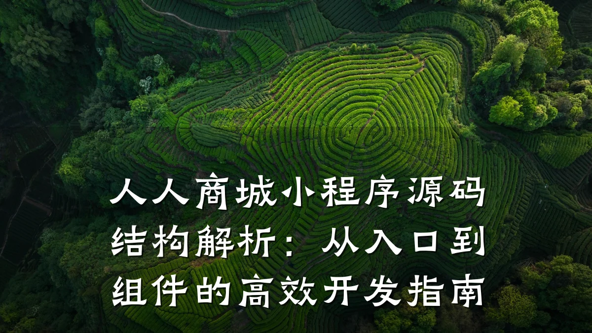 人人商城小程序源码结构解析：从入口到组件的高效开发指南