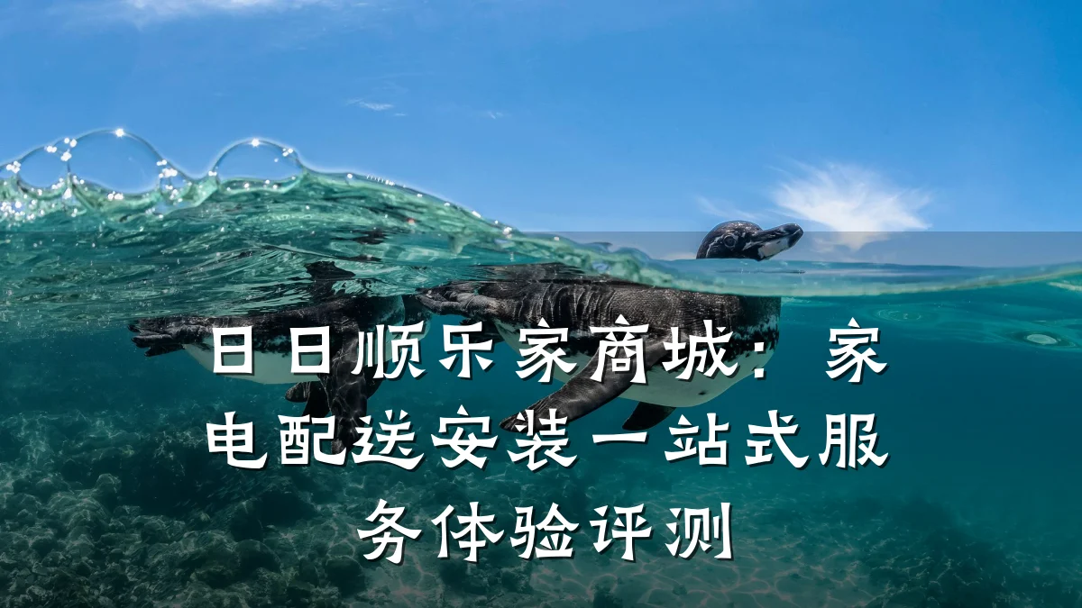 日日顺乐家商城:家电配送安装一站式服务体验评测