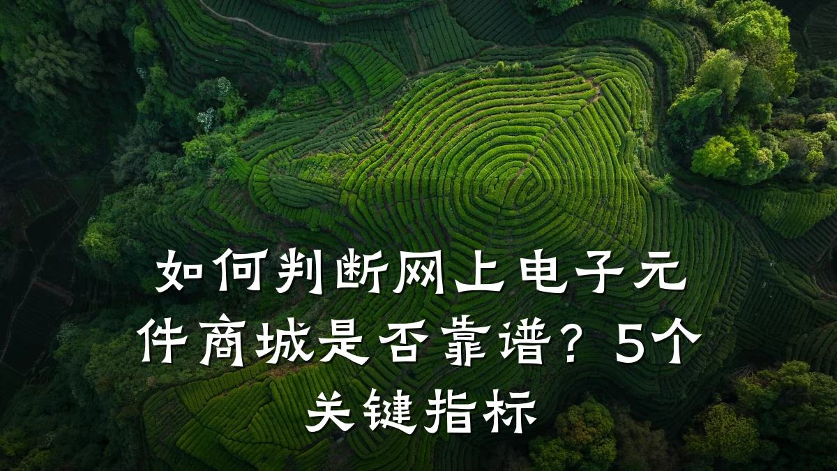 如何判断网上电子元件商城是否靠谱？5个关键指标