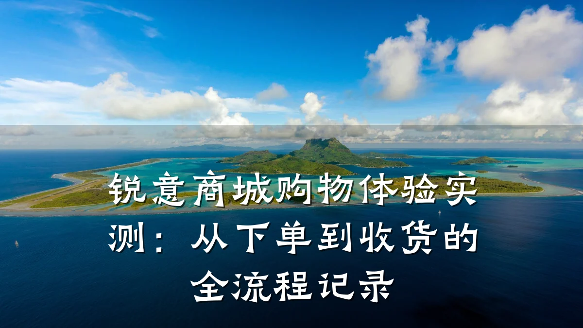 锐意商城购物体验实测:从下单到收货的全流程记录