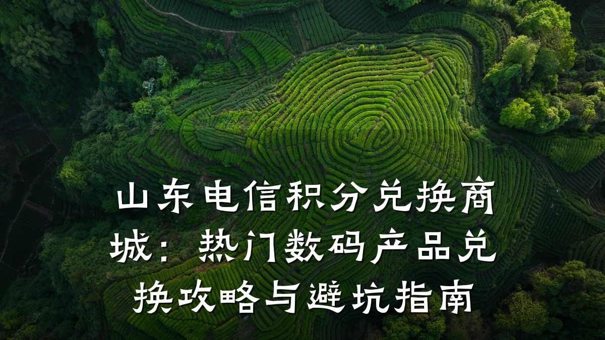 山东电信积分兑换商城：热门数码产品兑换攻略与避坑指南