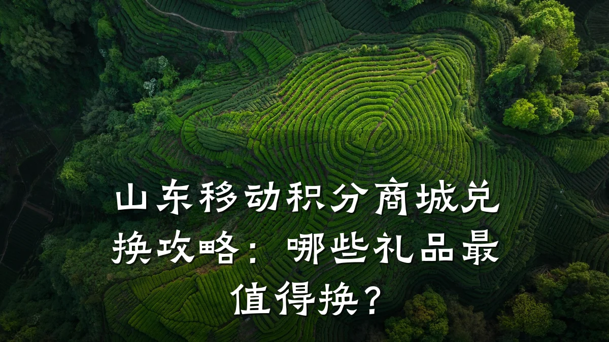 山东移动积分商城兑换攻略:哪些礼品最值得换?