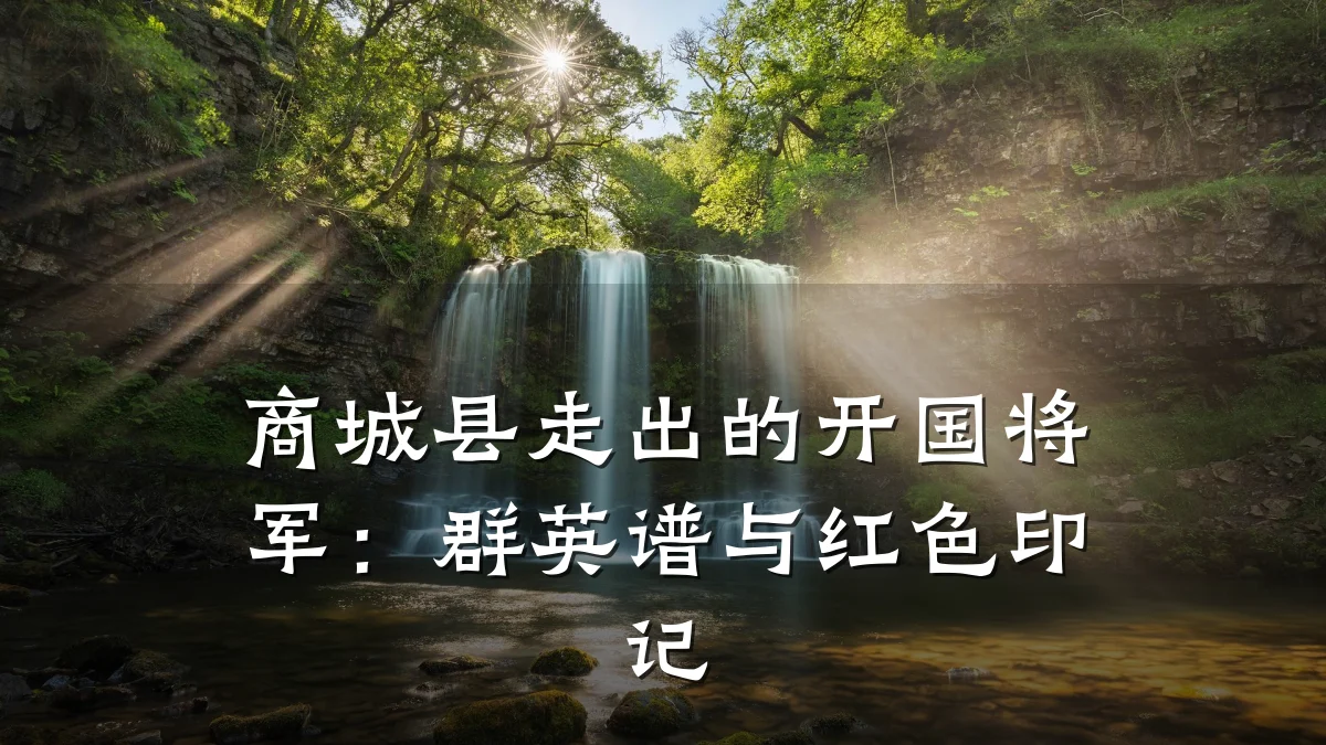 商城县走出的开国将军:群英谱与红色印记