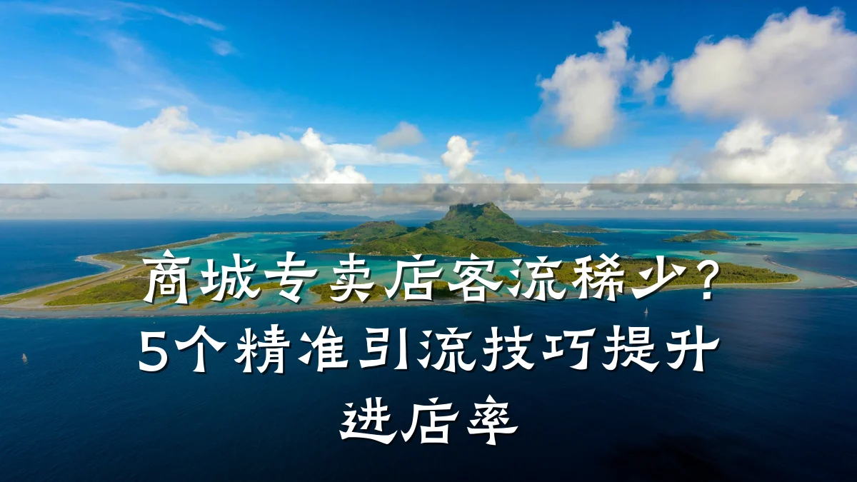 商城专卖店客流稀少?5个精准引流技巧提升进店率