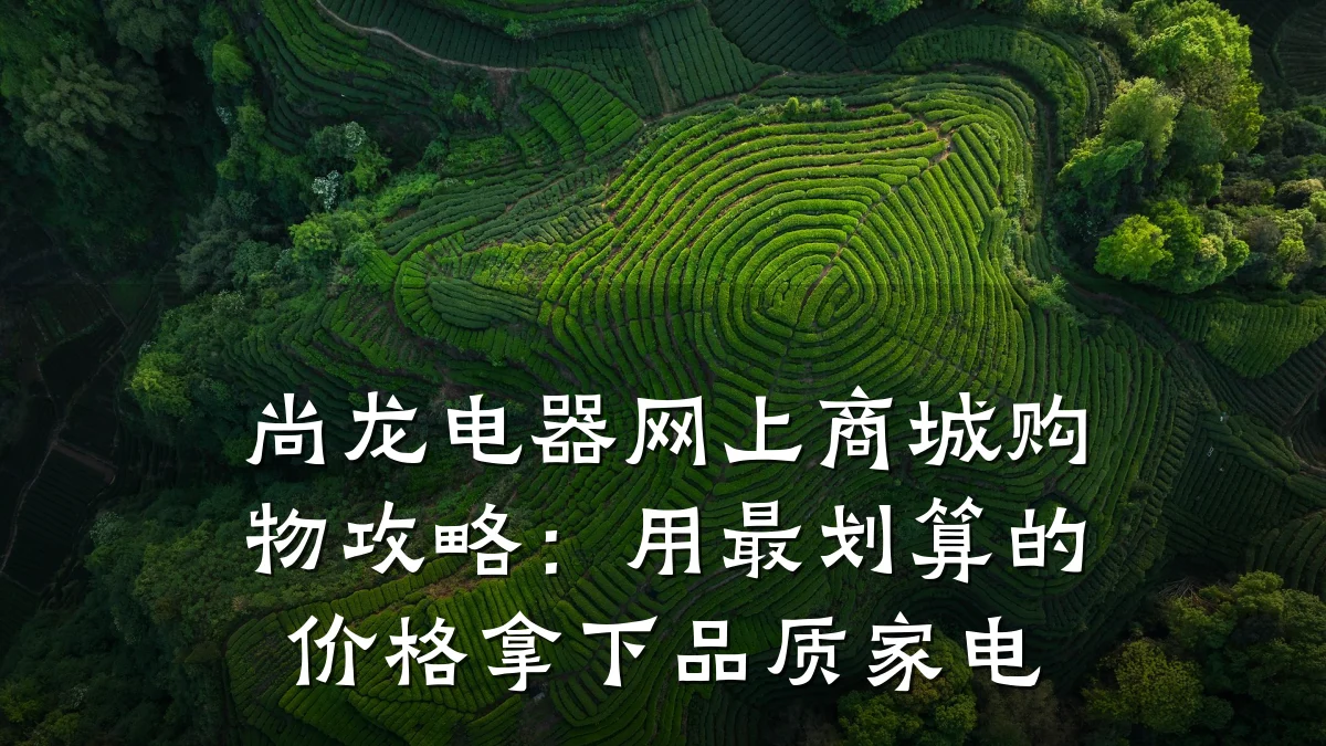 尚龙电器网上商城购物攻略：用最划算的价格拿下品质家电