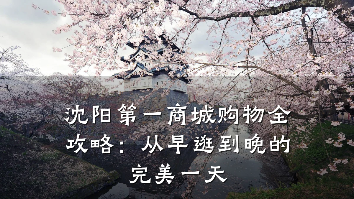 沈阳第一商城购物全攻略：从早逛到晚的完美一天