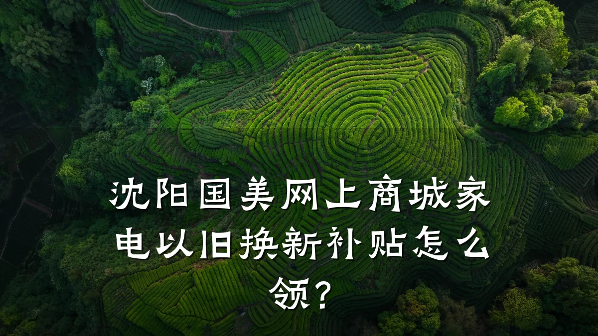 沈阳国美网上商城家电以旧换新补贴怎么领？