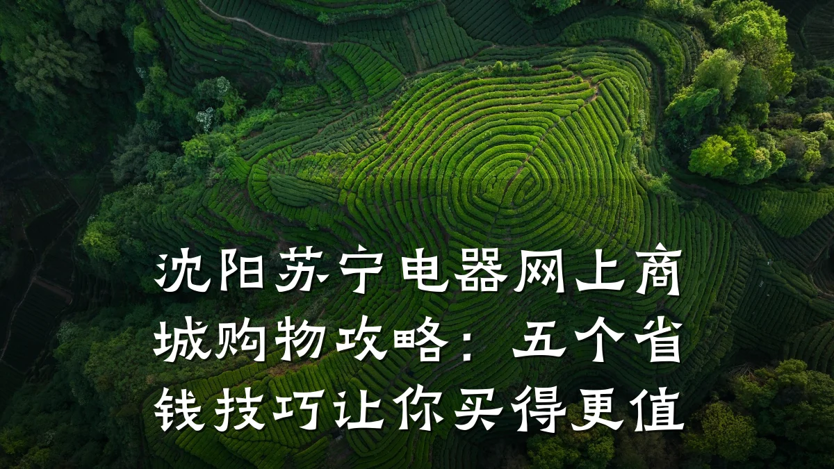 沈阳苏宁电器网上商城购物攻略:五个省钱技巧让你买得更值