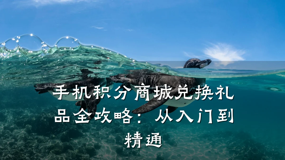 手机积分商城兑换礼品全攻略:从入门到精通