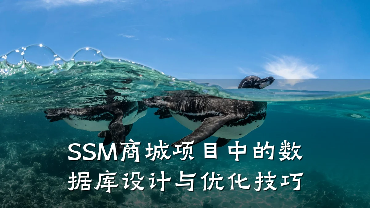 SSM商城项目中的数据库设计与优化技巧