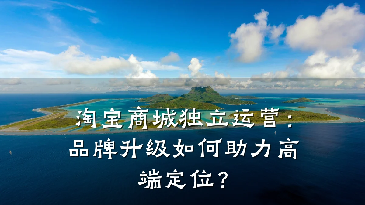 淘宝商城独立运营:品牌升级如何助力高端定位?
