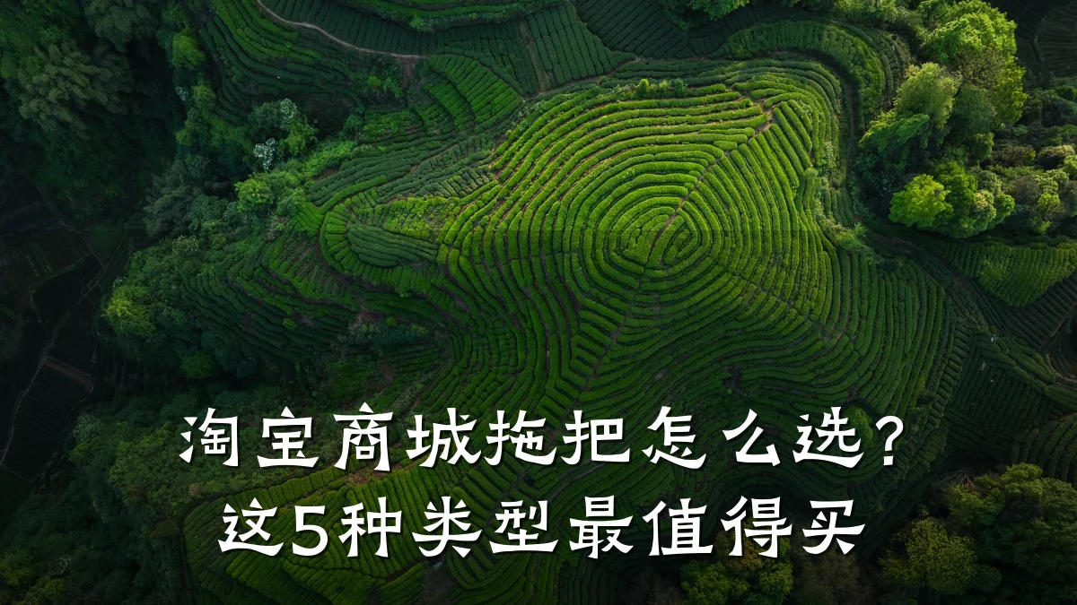 淘宝商城拖把怎么选?这5种类型最值得买