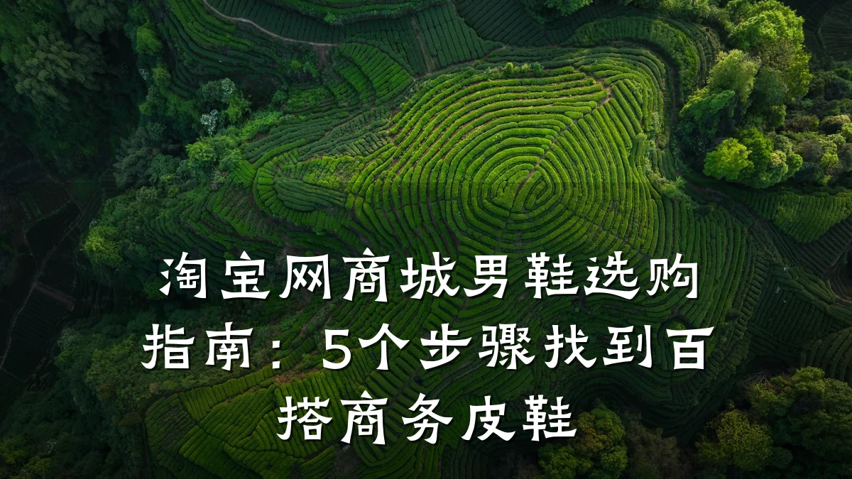 淘宝网商城男鞋选购指南:5个步骤找到百搭商务皮鞋