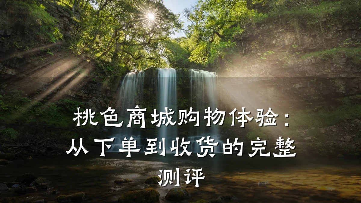桃色商城购物体验:从下单到收货的完整测评
